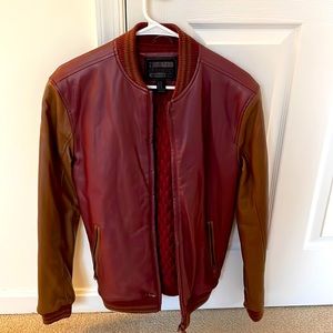 Forever 21 Leather Bomber Jacket